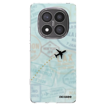 Picasee silikonski prozorni ovitek za Xiaomi Redmi Note 14 Pro+ 5G - FLIGHT PATH