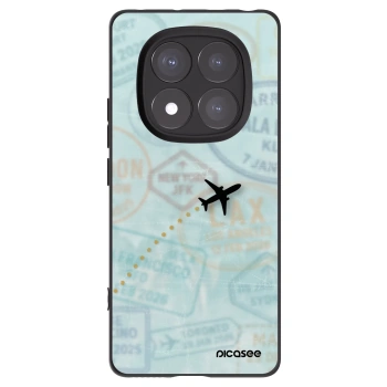 Picasee silikonski črni ovitek za Xiaomi Redmi Note 14 Pro 5G - FLIGHT PATH