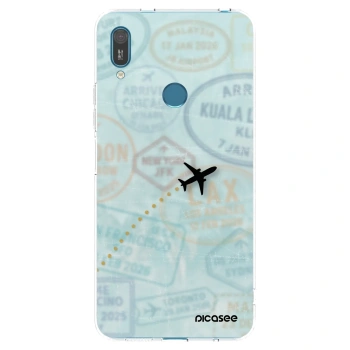 Picasee silikonski prozorni ovitek za Huawei Y7 2019 - FLIGHT PATH