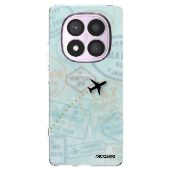 Picasee silikonski prozorni ovitek za Xiaomi Redmi Note 14 Pro 4G - FLIGHT PATH