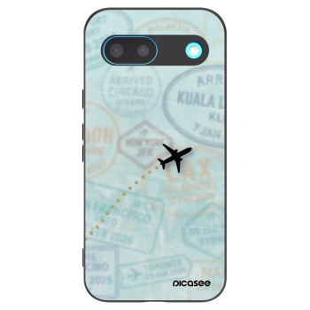 Picasee silikonski črni ovitek za Google Pixel 8 - FLIGHT PATH