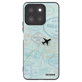 Picasee silikonski črni ovitek za Honor X8c - FLIGHT PATH