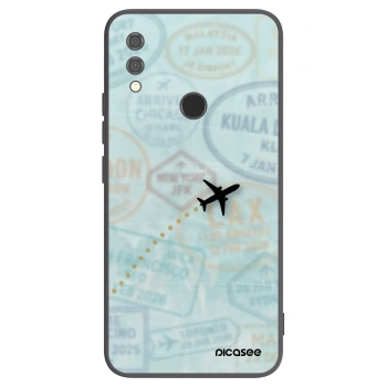 Picasee silikonski črni ovitek za Xiaomi Redmi Note 7 - FLIGHT PATH