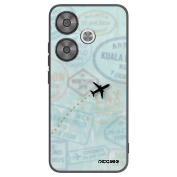 Picasee silikonski črni ovitek za Xiaomi Poco F6 - FLIGHT PATH
