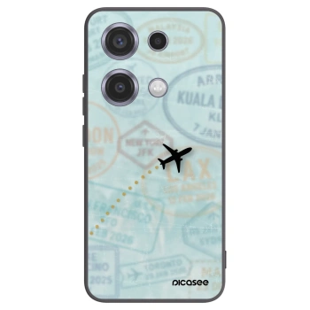 Picasee silikonski črni ovitek za Xiaomi Redmi Note 14S - FLIGHT PATH