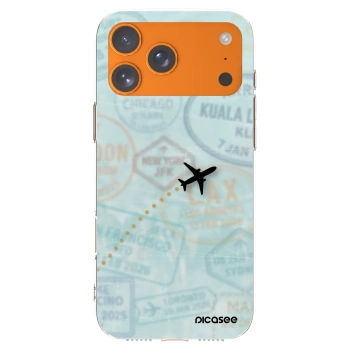 Picasee silikonski prozorni ovitek za Apple iPhone 17 Pro Max - FLIGHT PATH