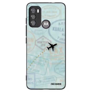 Picasee silikonski črni ovitek za Motorola Edge 60 5G - FLIGHT PATH