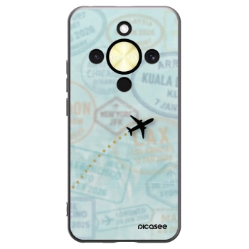 Picasee silikonski črni ovitek za Honor Magic8 Lite 5G - FLIGHT PATH