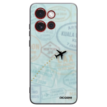 Picasee silikonski črni ovitek za Motorola Edge 60 Neo 5G - FLIGHT PATH