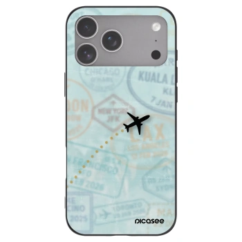 Picasee silikonski črni ovitek za Apple iPhone 18 Pro Max - FLIGHT PATH