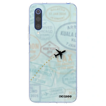 Picasee silikonski prozorni ovitek za Xiaomi Mi 9 SE - FLIGHT PATH
