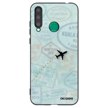 Picasee silikonski črni ovitek za Honor 20 Lite - FLIGHT PATH