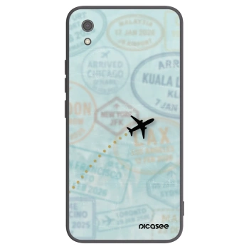 Picasee silikonski črni ovitek za Xiaomi Redmi 7A - FLIGHT PATH
