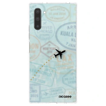 Picasee silikonski prozorni ovitek za Samsung Galaxy Note 10 N970F - FLIGHT PATH