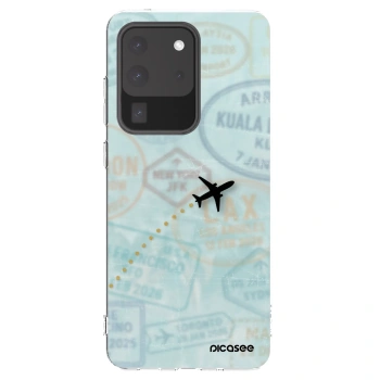 Picasee silikonski prozorni ovitek za Samsung Galaxy S20 Ultra 5G G988F - FLIGHT PATH