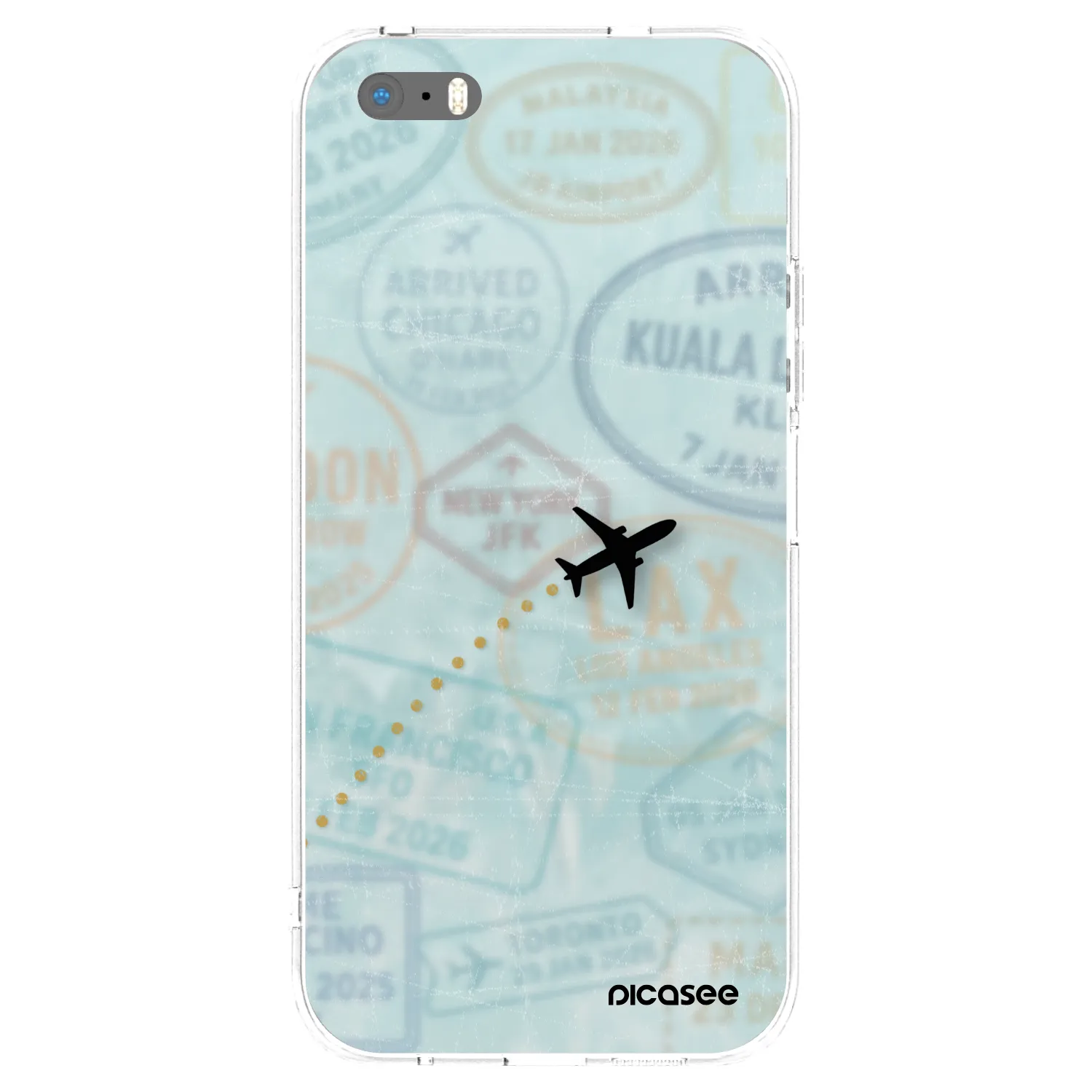 Picasee silikonski prozorni ovitek za Apple iPhone 6 Plus/6S Plus - FLIGHT PATH