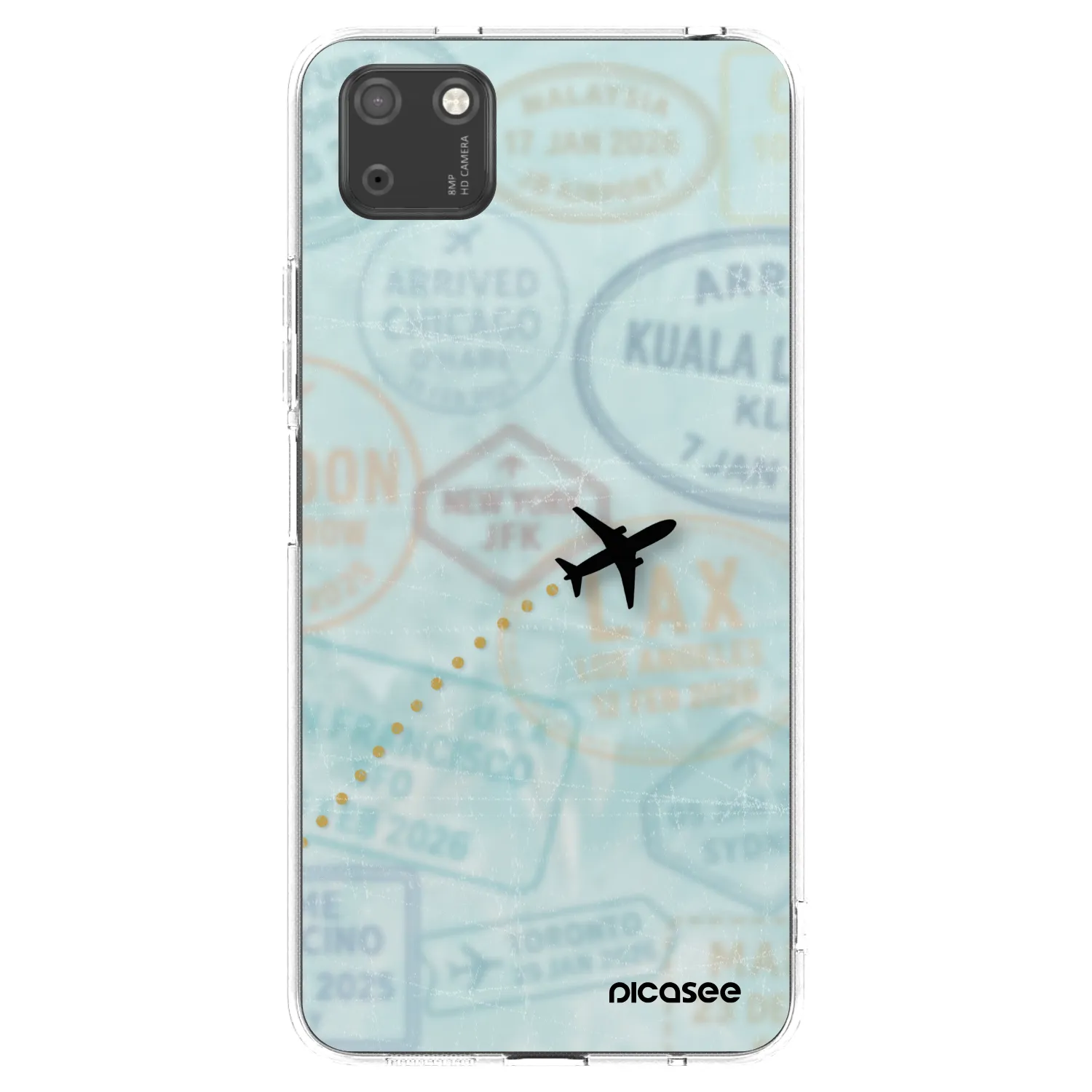 Picasee silikonski prozorni ovitek za Huawei Y5P - FLIGHT PATH