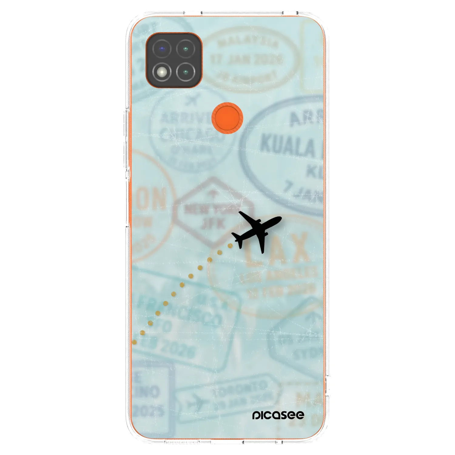 Picasee silikonski prozorni ovitek za Xiaomi Redmi 9C - FLIGHT PATH