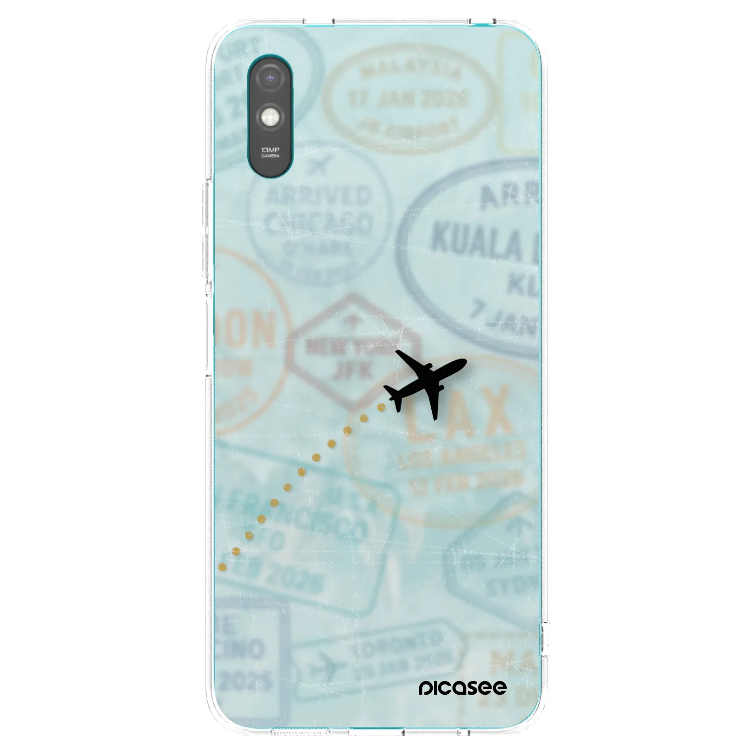 Picasee silikonski prozorni ovitek za Xiaomi Redmi 9A - FLIGHT PATH