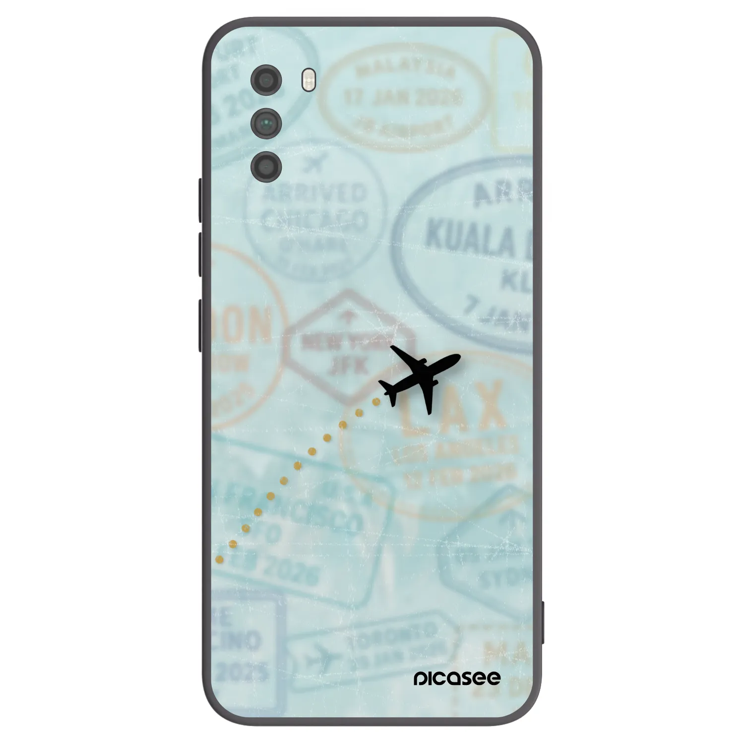 Picasee silikonski črni ovitek za Xiaomi Poco M3 - FLIGHT PATH