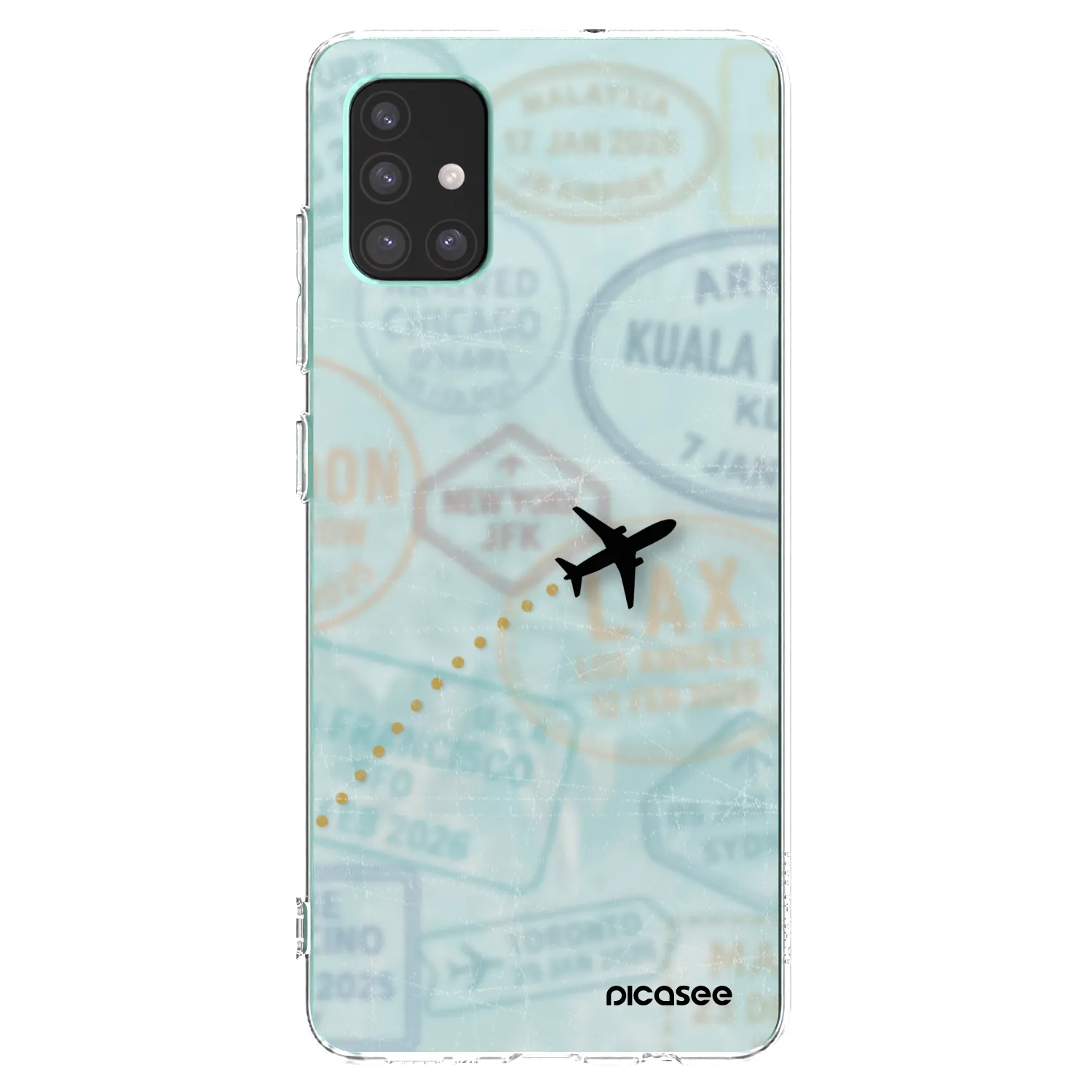 Picasee silikonski prozorni ovitek za Samsung Galaxy M51 M515F - FLIGHT PATH
