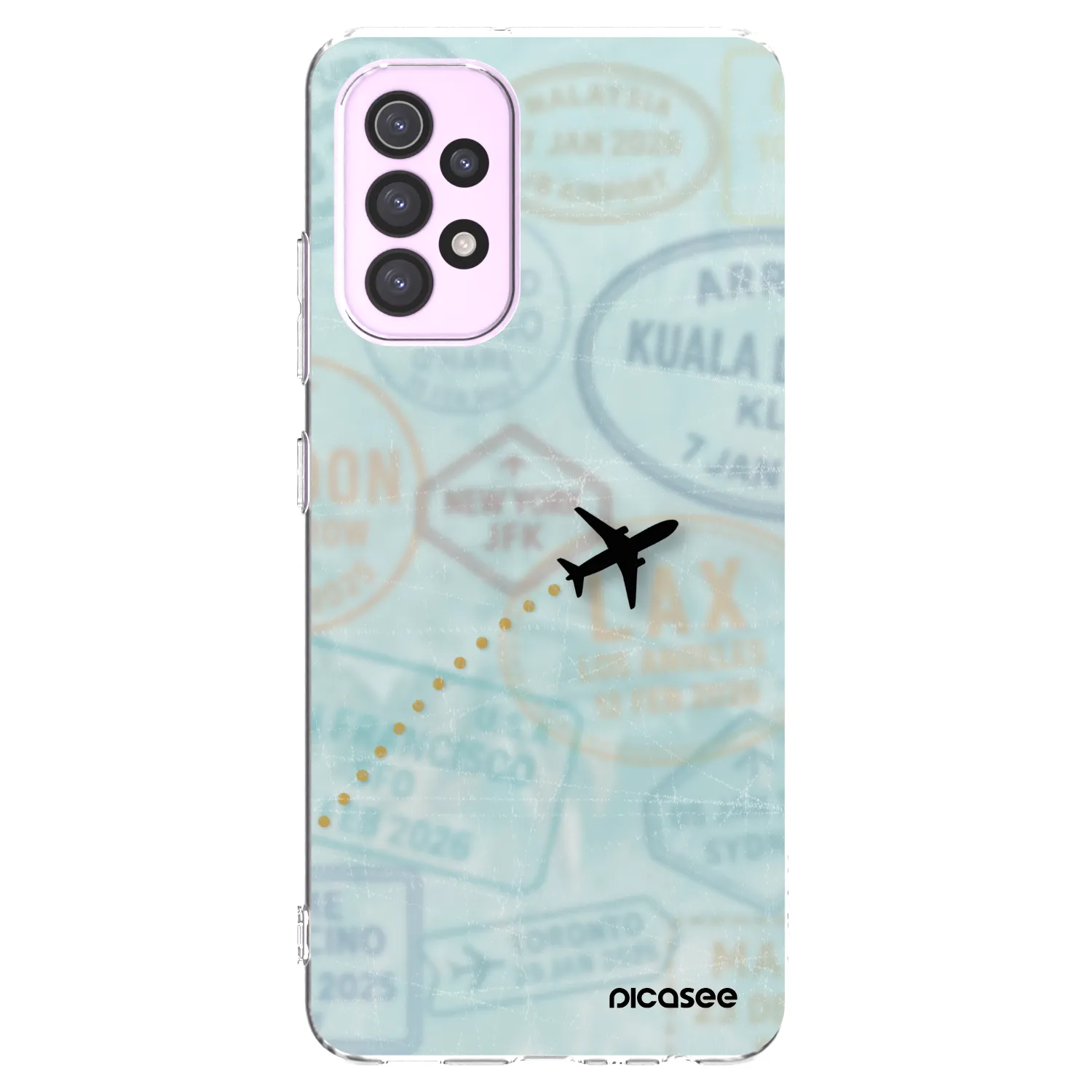 Picasee silikonski prozorni ovitek za Samsung Galaxy A32 5G A326B - FLIGHT PATH