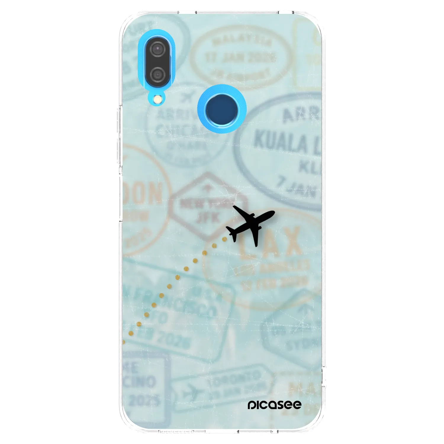 Picasee silikonski prozorni ovitek za Huawei P20 Lite - FLIGHT PATH