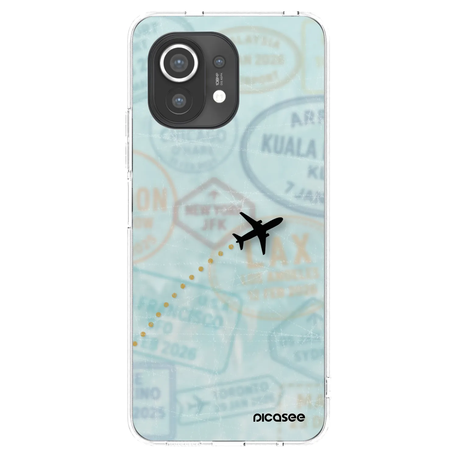 Picasee silikonski prozorni ovitek za Xiaomi Mi 11 - FLIGHT PATH