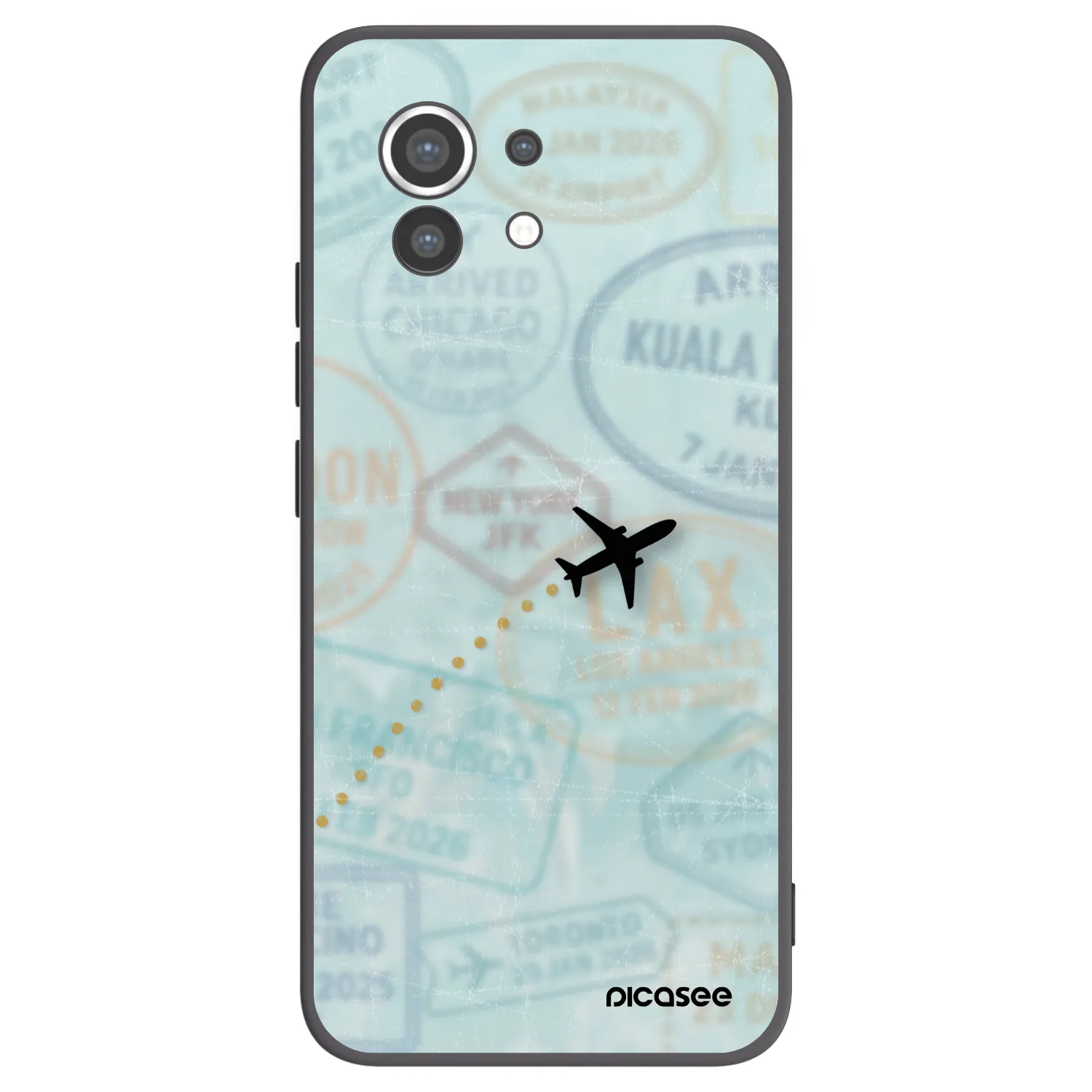 Picasee silikonski črni ovitek za Xiaomi Mi 11 - FLIGHT PATH
