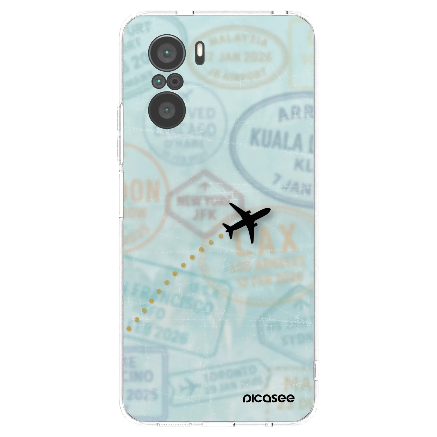 Picasee silikonski prozorni ovitek za Xiaomi Poco F3 - FLIGHT PATH