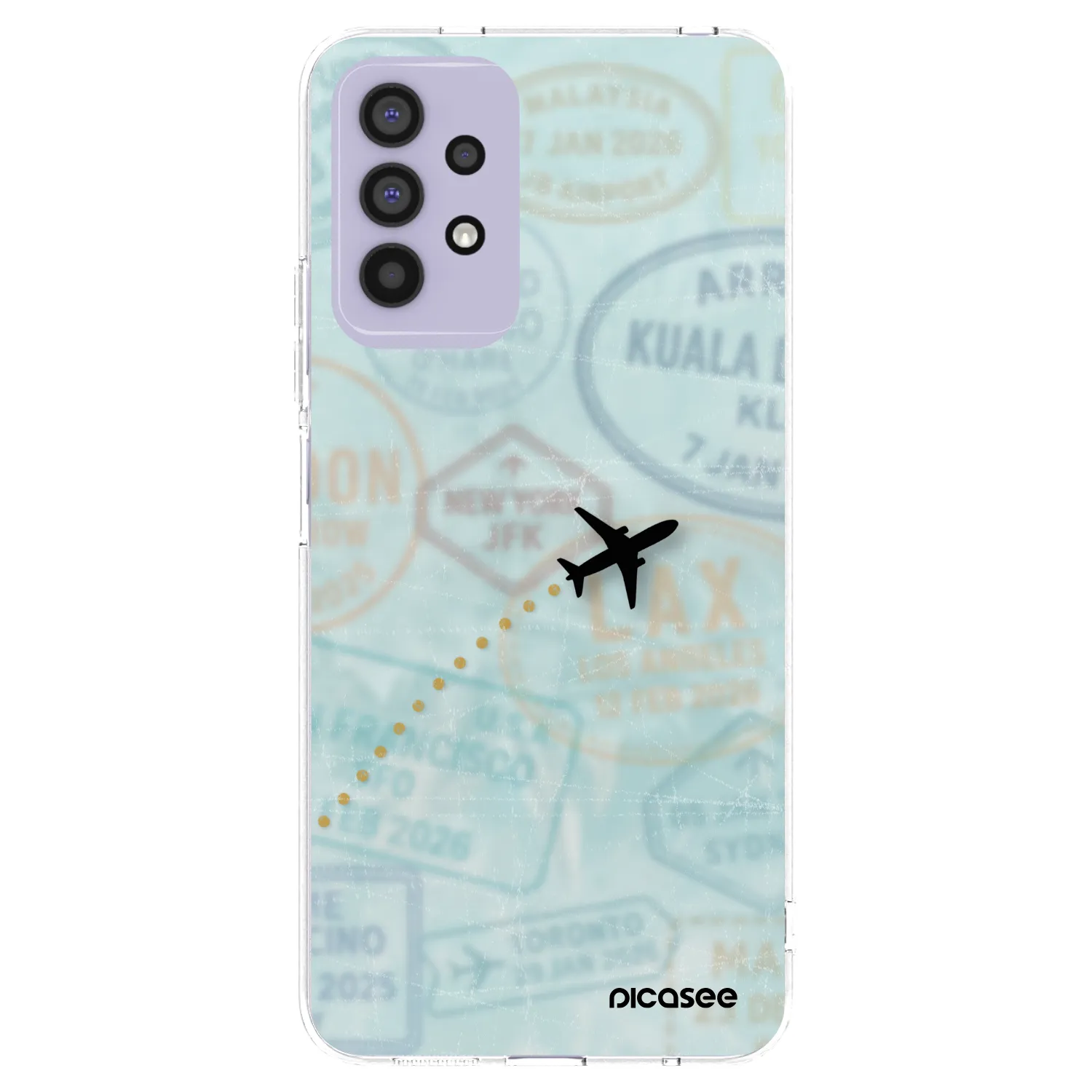 Picasee silikonski prozorni ovitek za Samsung Galaxy A32 4G SM-A325F - FLIGHT PATH
