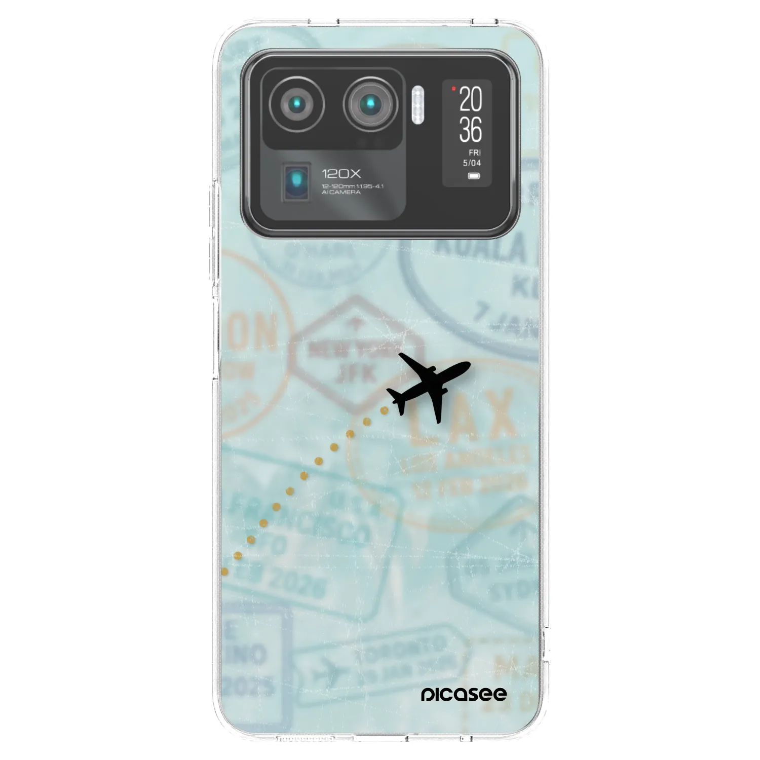 Picasee silikonski prozorni ovitek za Xiaomi Mi 11 Ultra - FLIGHT PATH