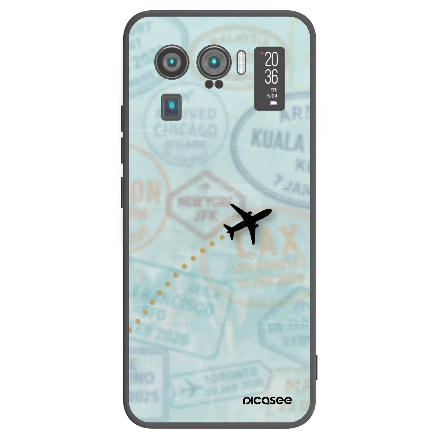 Picasee silikonski črni ovitek za Xiaomi Mi 11 Ultra - FLIGHT PATH