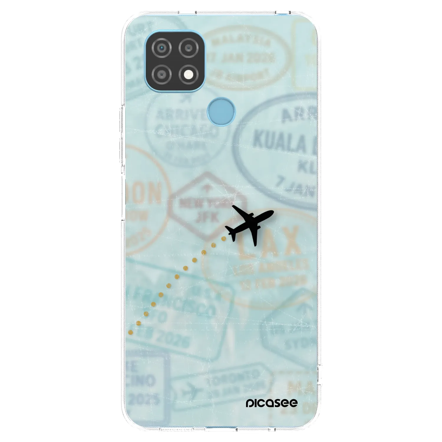 Picasee silikonski prozorni ovitek za Realme C21 - FLIGHT PATH