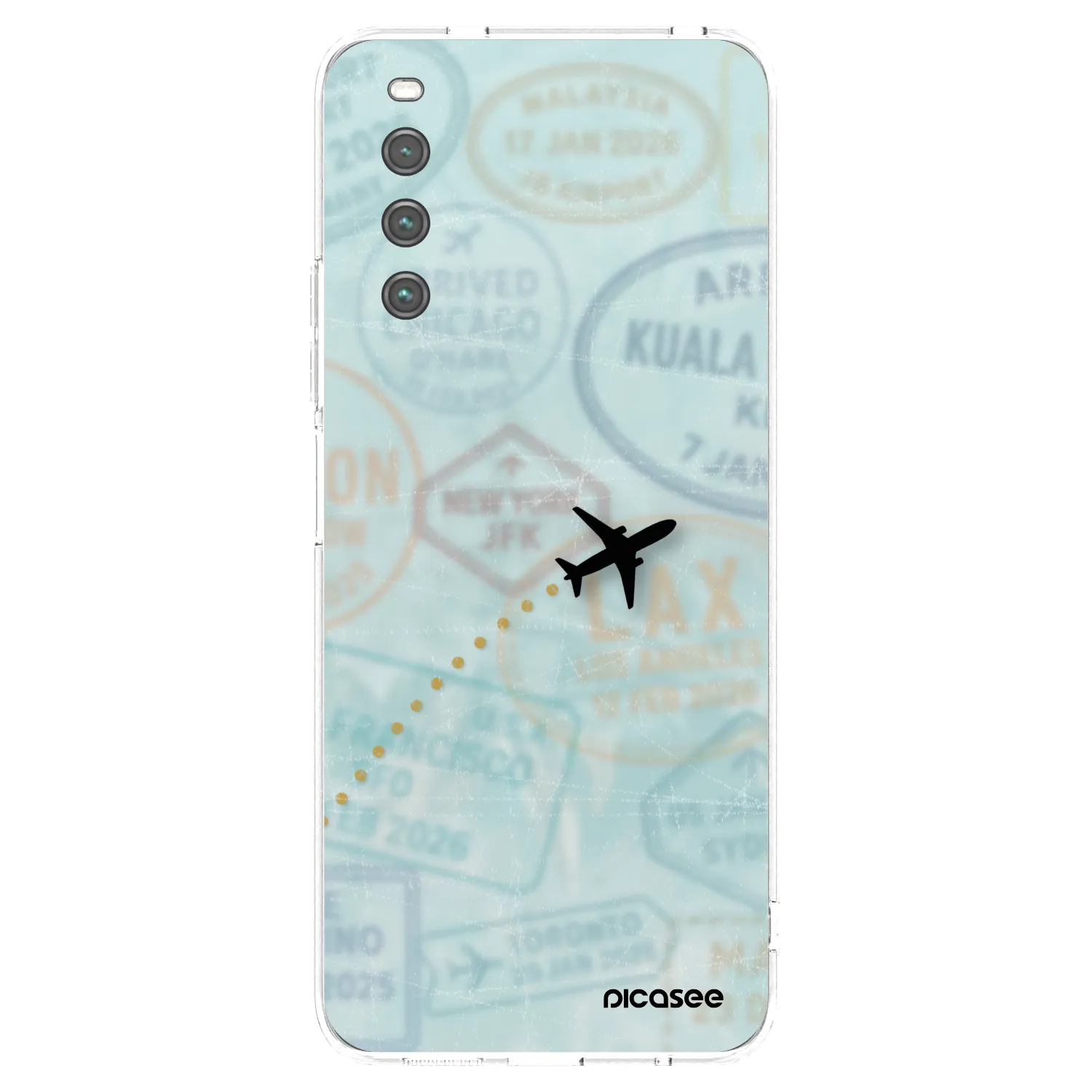 Picasee silikonski prozorni ovitek za Sony Xperia 10 IV 5G - FLIGHT PATH