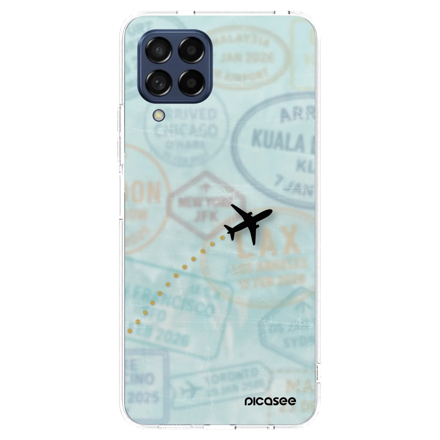 Picasee silikonski prozorni ovitek za Samsung Galaxy M53 5G - FLIGHT PATH