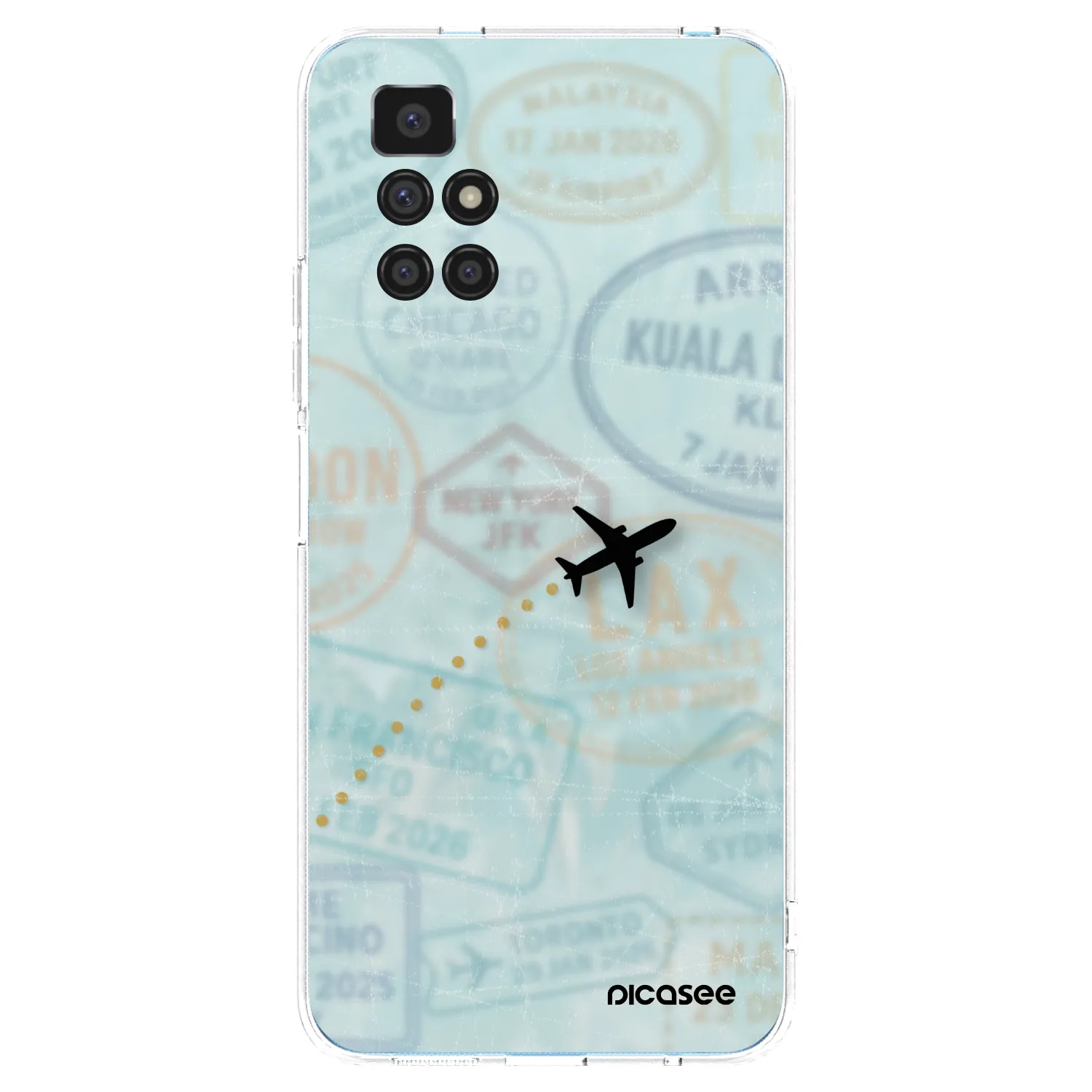 Picasee silikonski prozorni ovitek za Xiaomi Redmi 10 (2022) - FLIGHT PATH