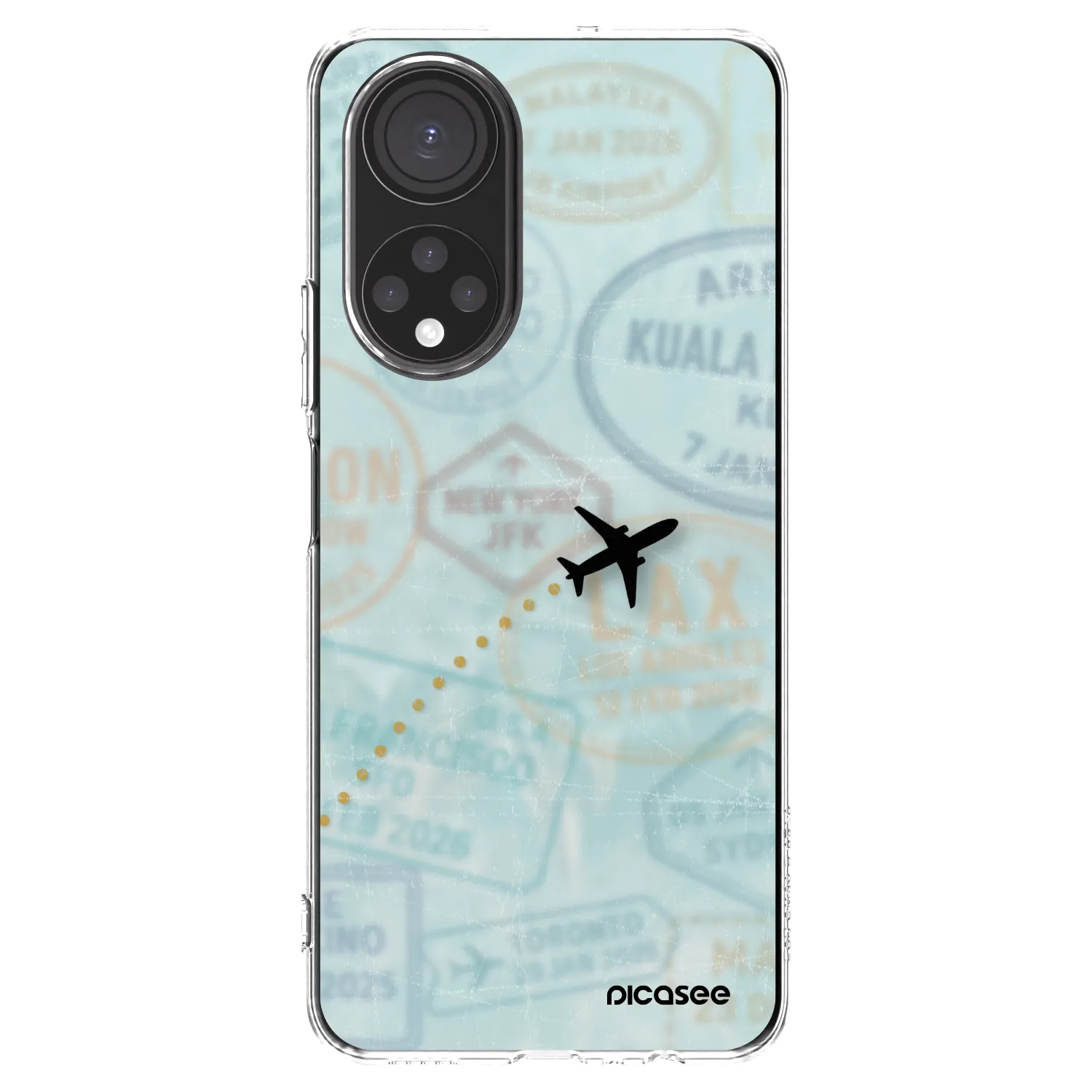 Picasee silikonski prozorni ovitek za Honor X7 - FLIGHT PATH