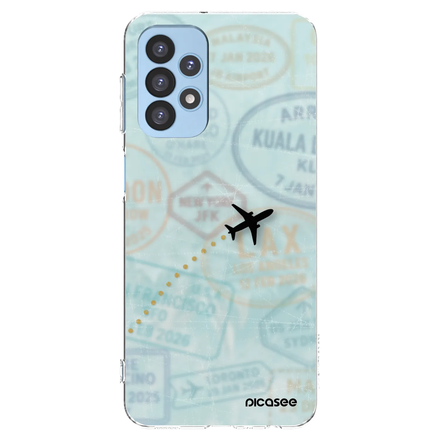 Picasee silikonski prozorni ovitek za Samsung Galaxy A23 A235F 4G - FLIGHT PATH