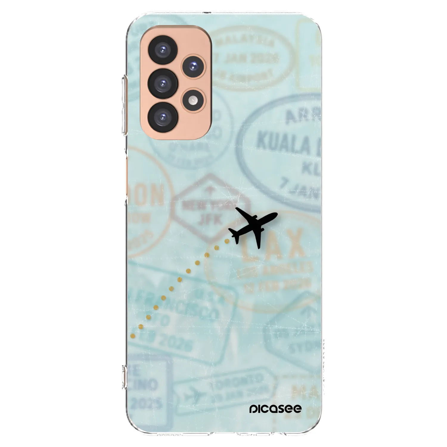Picasee silikonski prozorni ovitek za Samsung Galaxy A23 A236B 5G - FLIGHT PATH