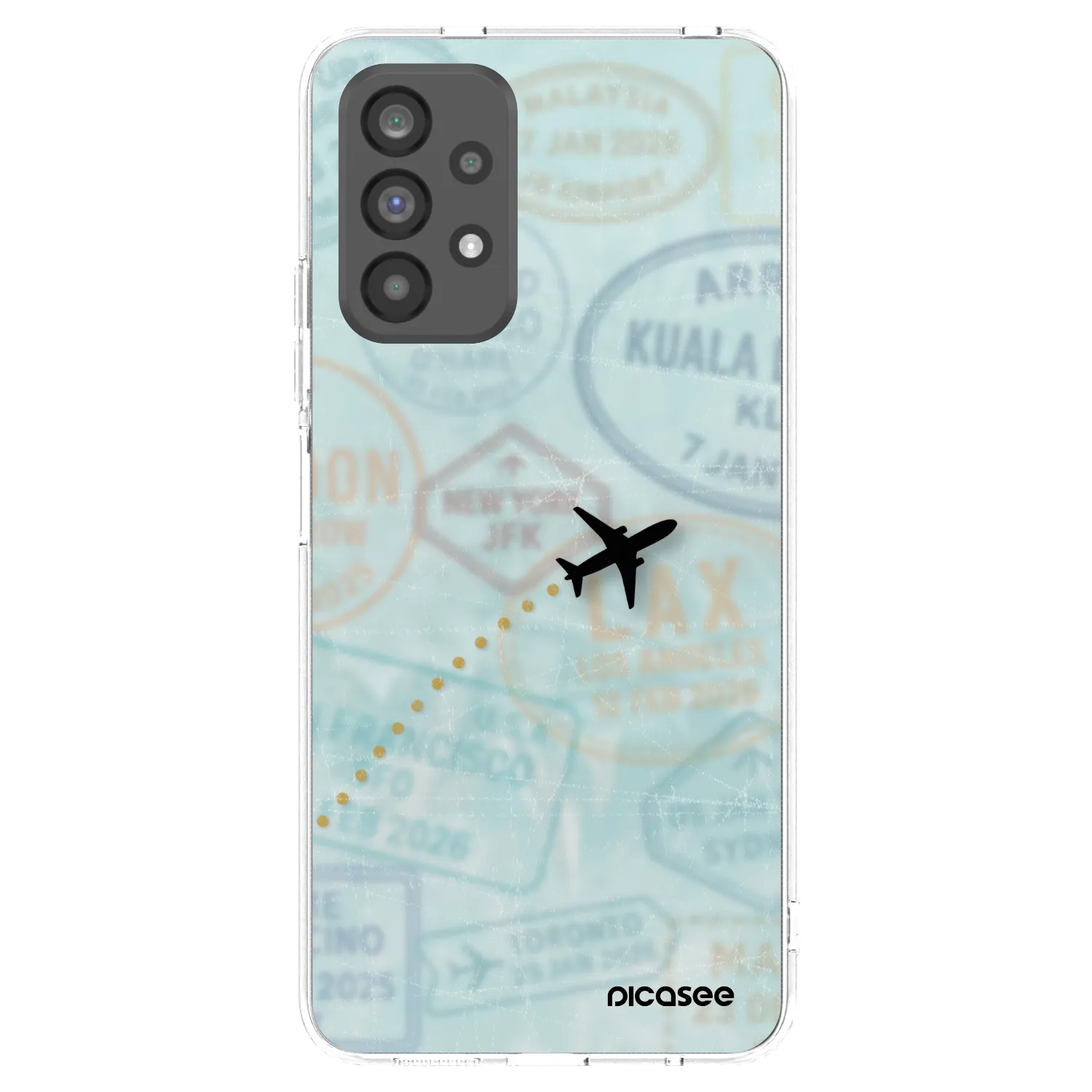 Picasee silikonski prozorni ovitek za Samsung Galaxy A73 5G - FLIGHT PATH