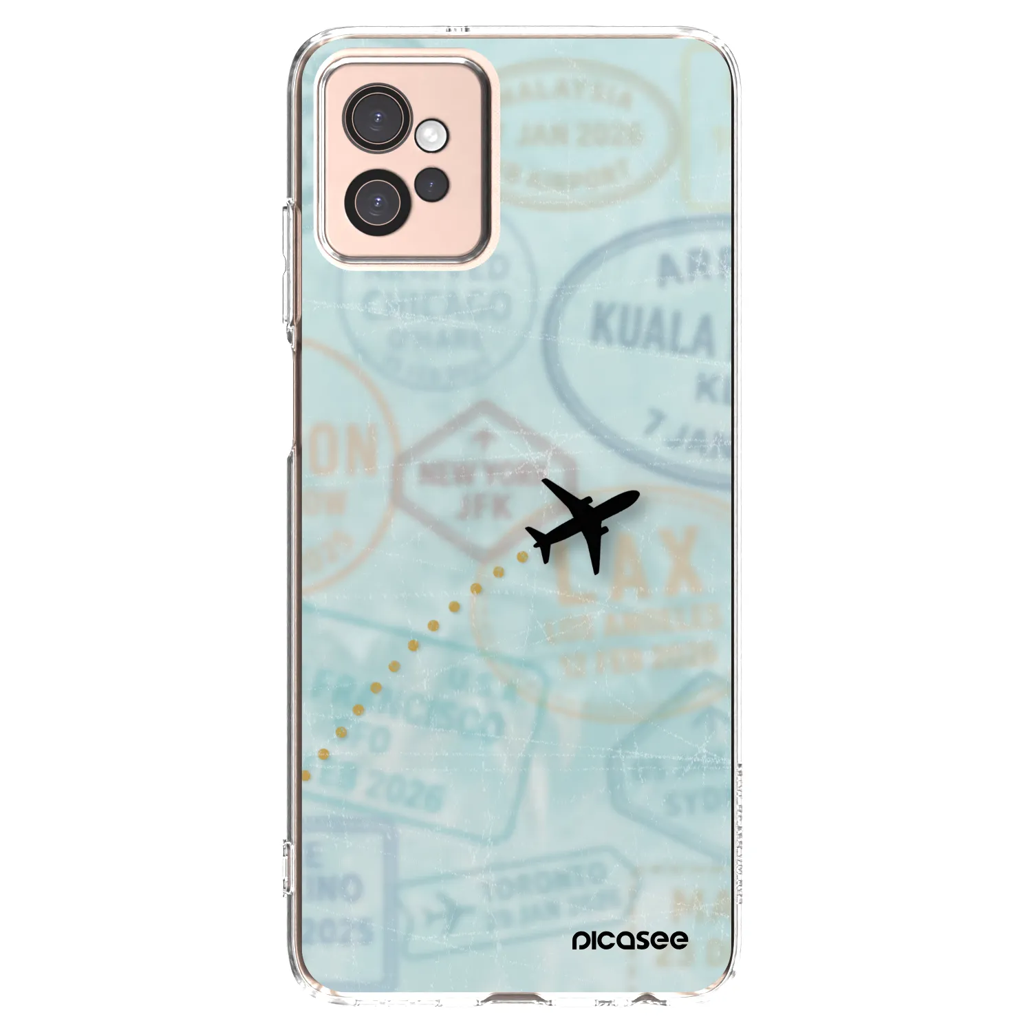 Picasee silikonski prozorni ovitek za Motorola Moto G32 - FLIGHT PATH