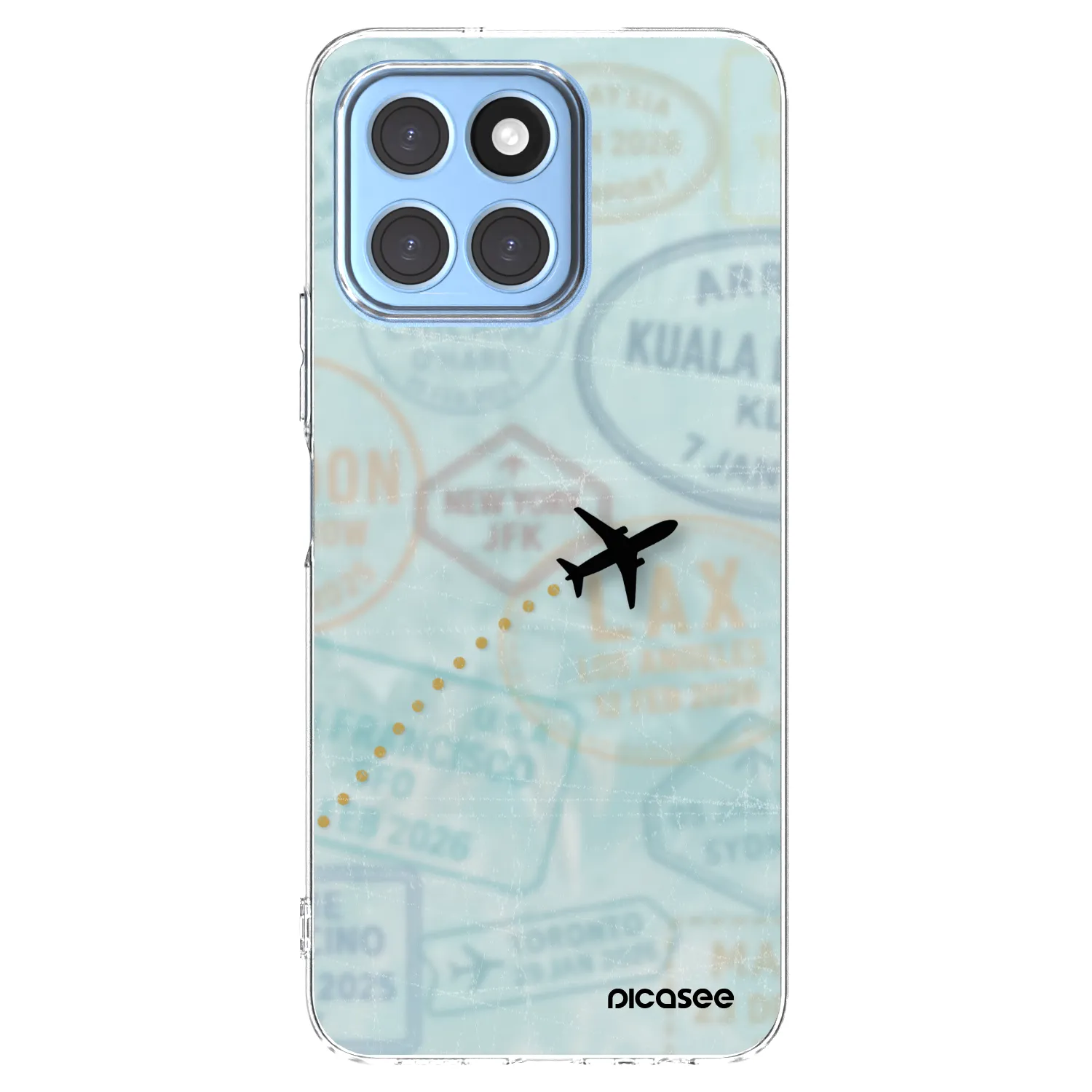 Picasee silikonski prozorni ovitek za Honor X8 5G - FLIGHT PATH