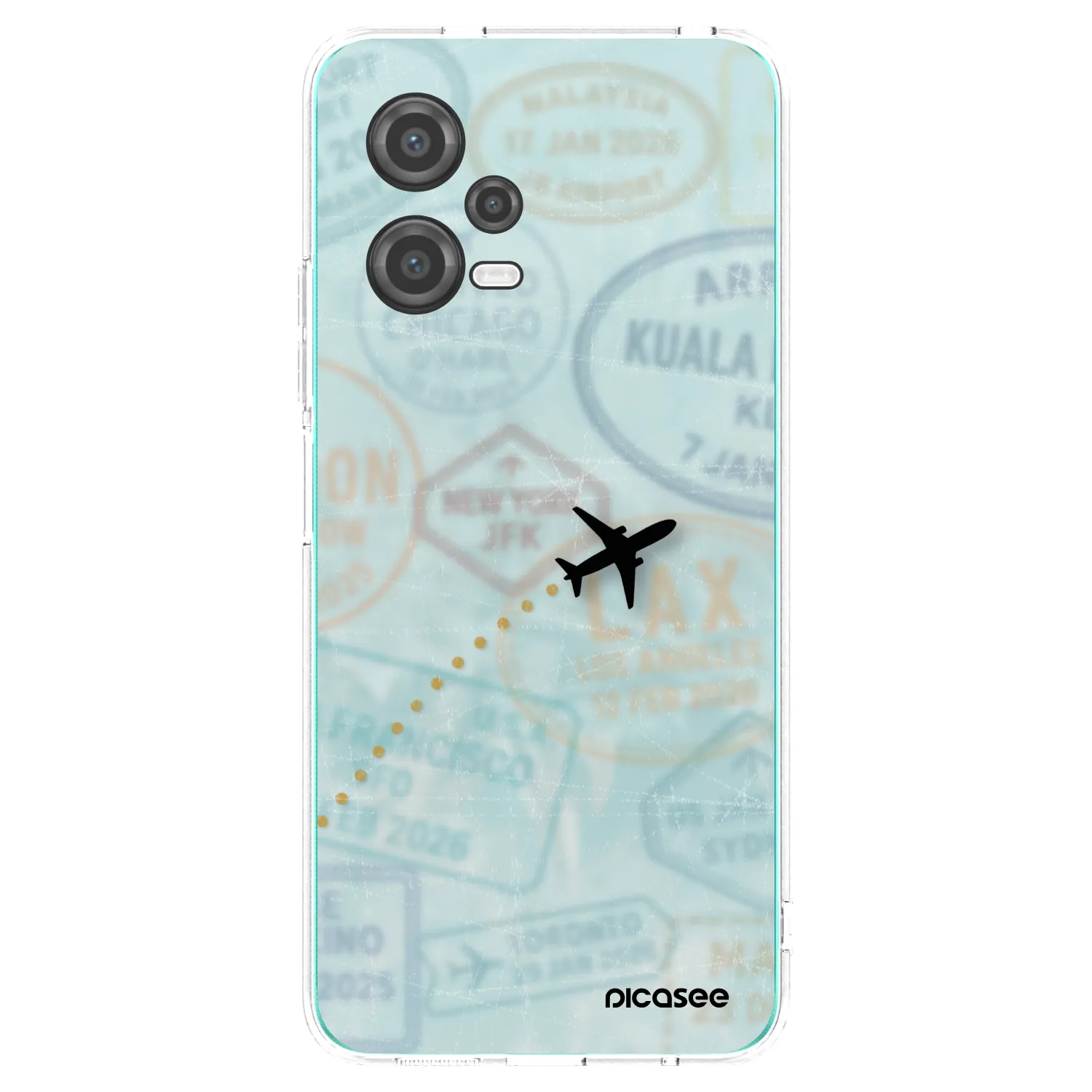 Picasee silikonski prozorni ovitek za Xiaomi Poco X5 - FLIGHT PATH