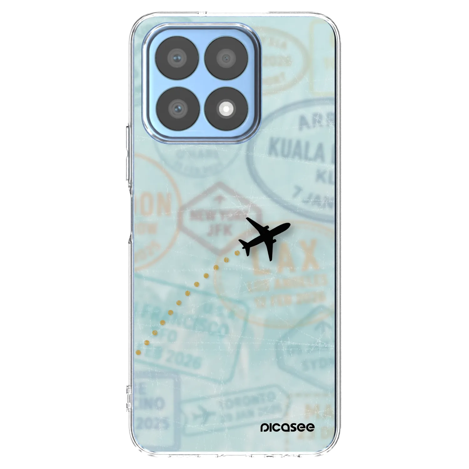 Picasee silikonski prozorni ovitek za Honor X8a - FLIGHT PATH