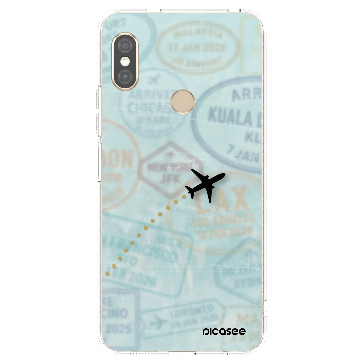 Picasee silikonski prozorni ovitek za Xiaomi Redmi Note 5 Global - FLIGHT PATH