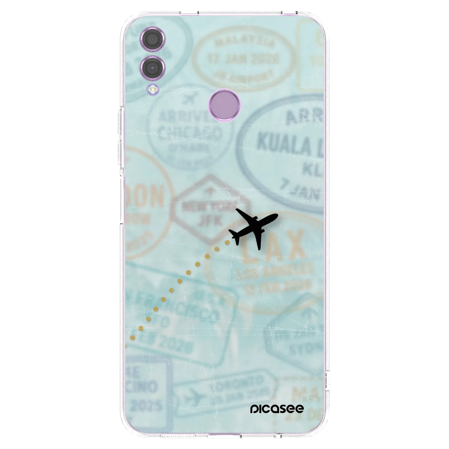 Picasee silikonski prozorni ovitek za Honor 8X - FLIGHT PATH