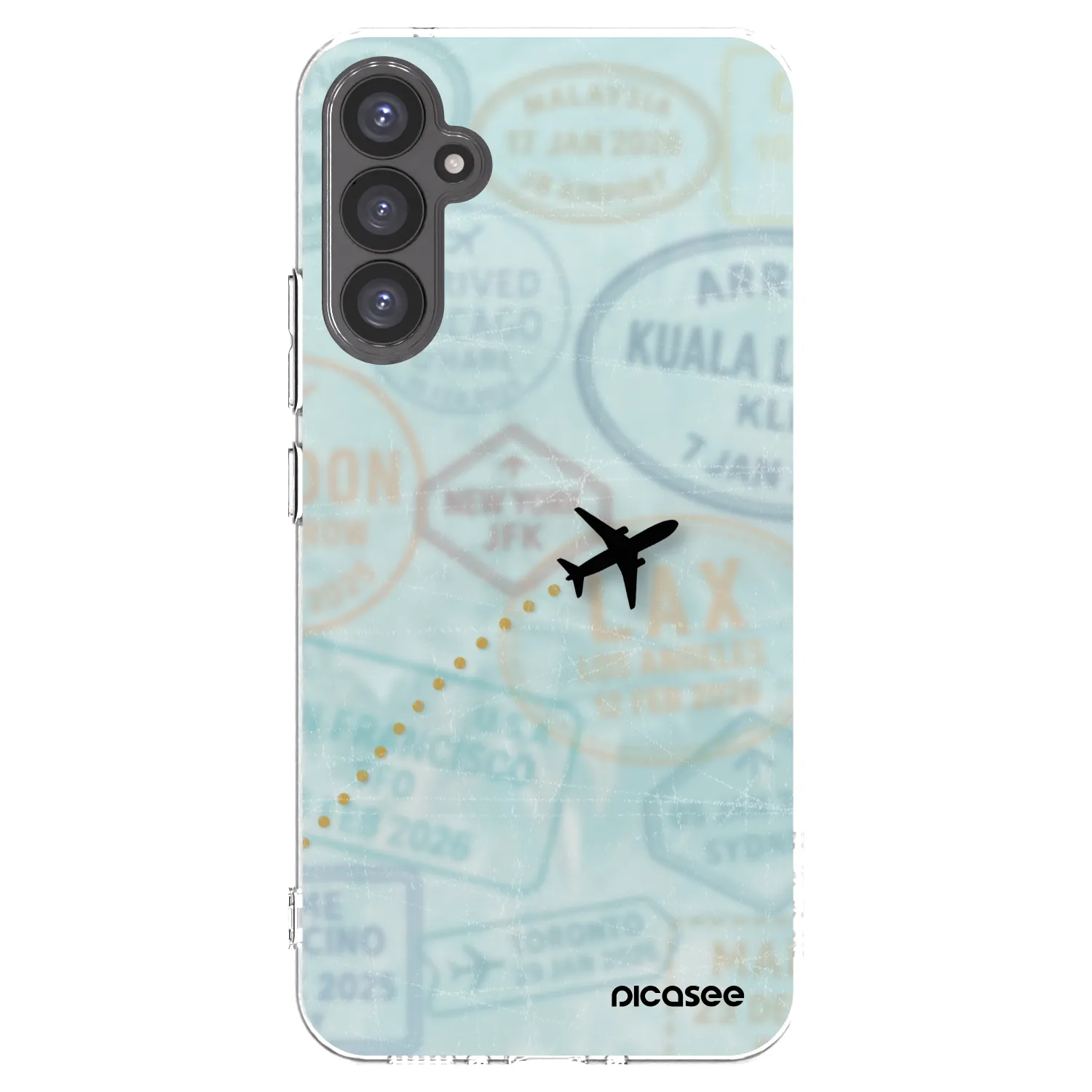 Picasee silikonski prozorni ovitek za Samsung Galaxy A34 5G A346B - FLIGHT PATH