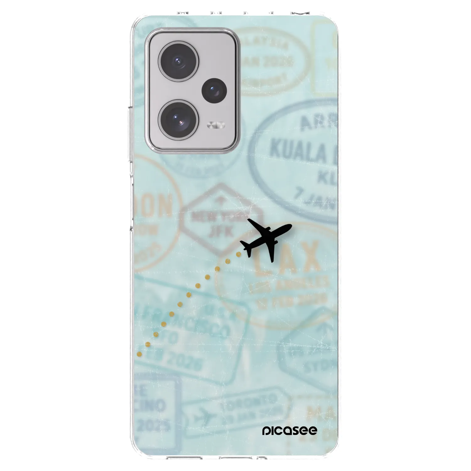 Picasee silikonski prozorni ovitek za Xiaomi Redmi Note 12 Pro+ 5G - FLIGHT PATH