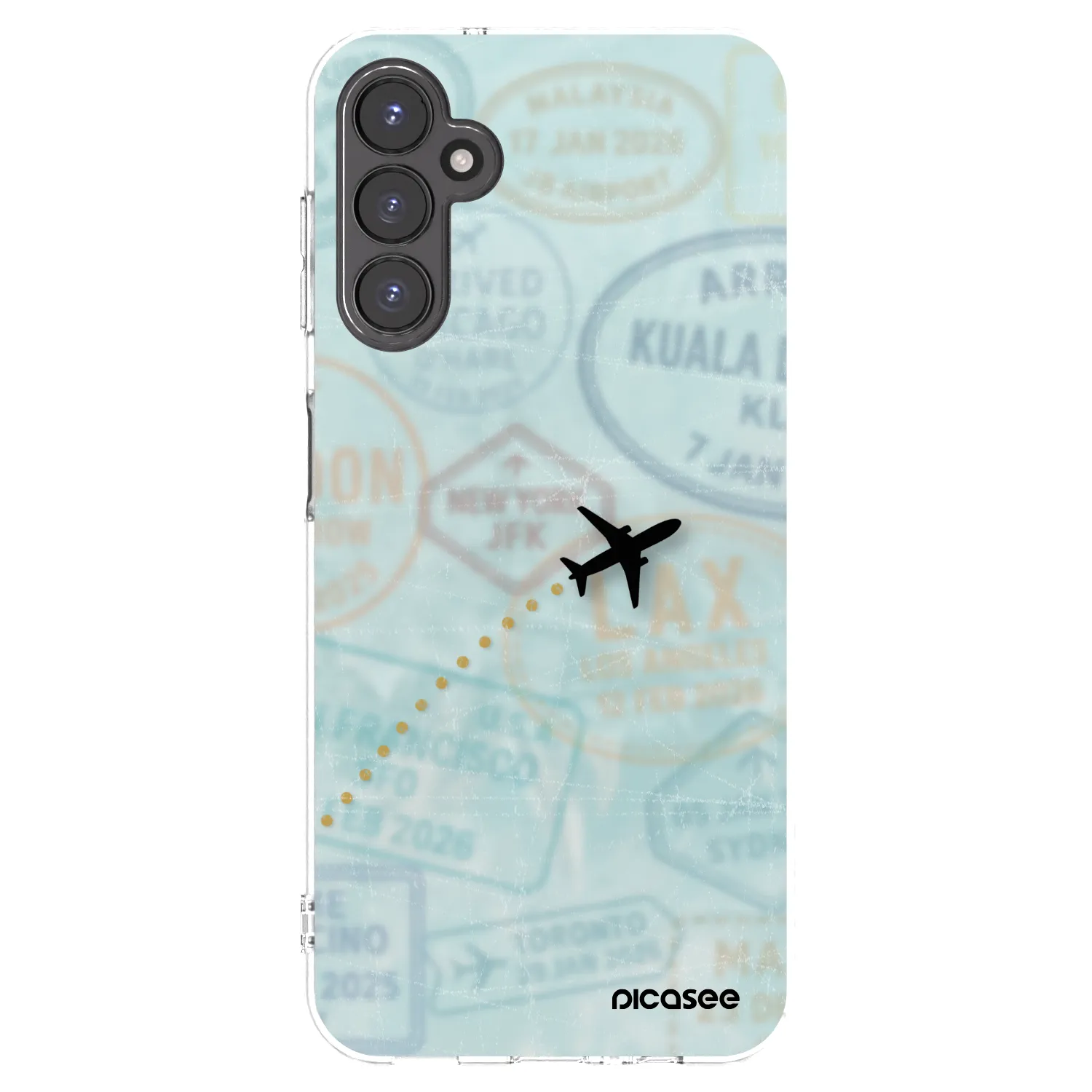 Picasee silikonski prozorni ovitek za Samsung Galaxy A14 5G A146P - FLIGHT PATH